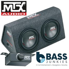 MTX RTP12X2 - 1080 Watts Road Thunder Dual 12" Powered Bass Box Enclosure