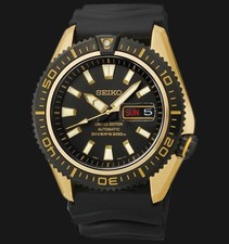 Brand New SEIKO STARGATE II SRP510K1 Superior Gold Black Limited Diver Watch