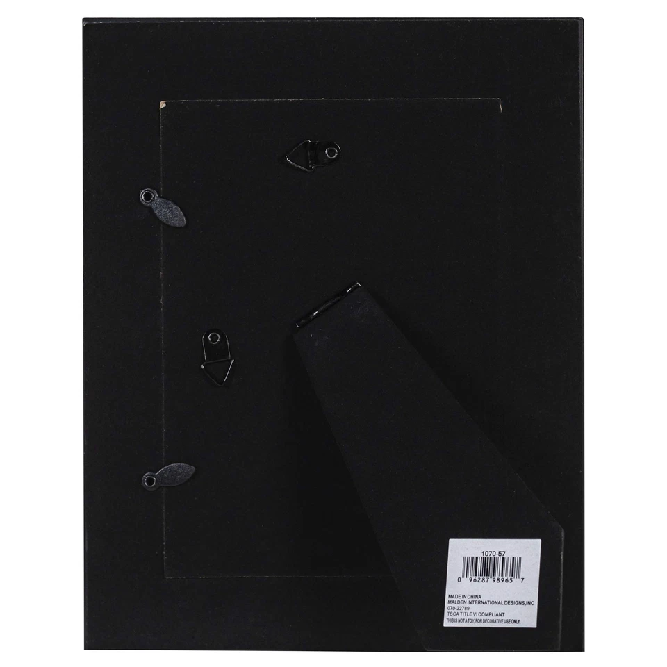 International Designs Black and Gold Fashion Wood Picture Frame, 5x7, Black - Image 4 of 4