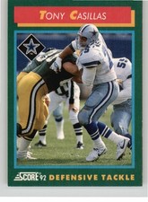 TONY CASILLAS #264 1992 Score Dallas Cowboys NM