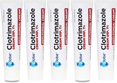 5Pack Anti-Fungal Cream Cure Athletes Foot, Jock Itch, Compare to Lotrimin AF 1%