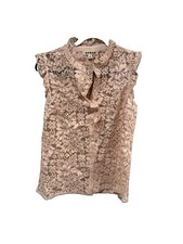 Boden Isabel Sleeveless Lace Top Women’s Size 4 Pale Pink NWT