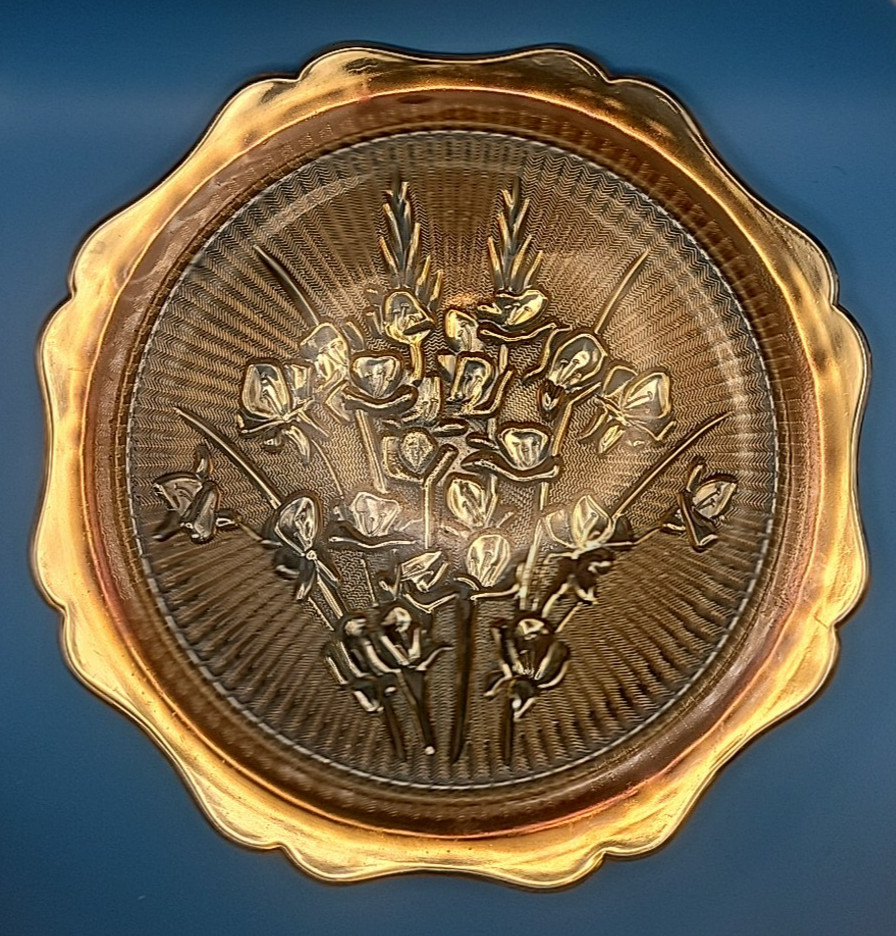 Jeannette Glass Iris Iridescent 12" Sandwich Serving Plate