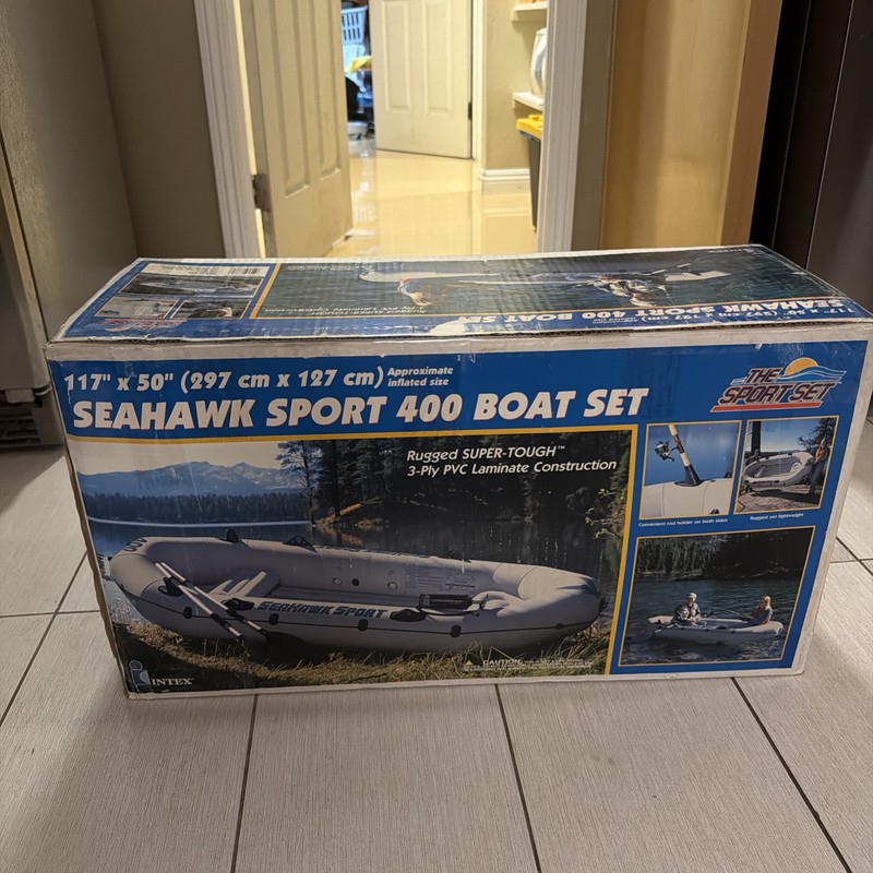 The Sport Set Seahawk Sport 400 Boat Set Rugged Supper-Tough 117” X 50”. NEW