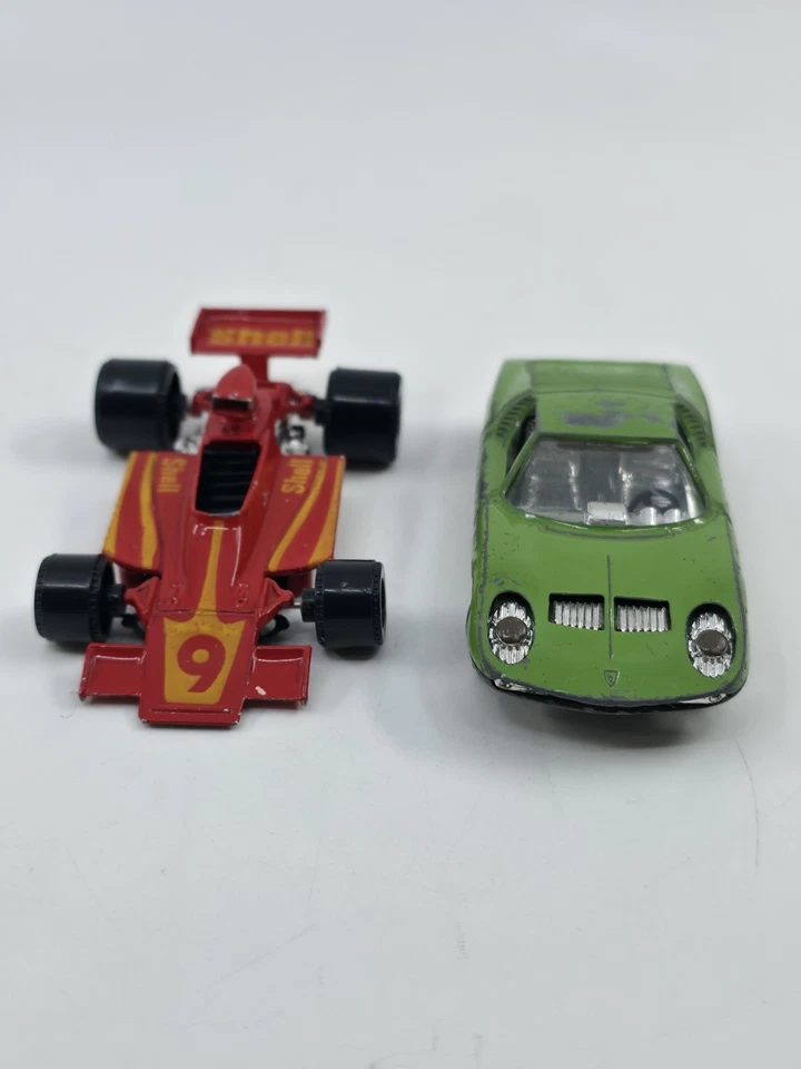 Vintage Playart Lot Of 2 Diecast Lamborghini Miura & Shell F1 Hong Kong Cars - Image 3 of 4