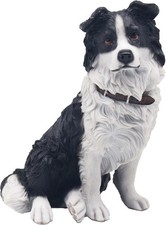 Image of Dog Ornaments Dog Figure Gifts Dog Statues (Sitting Collie Ornament)