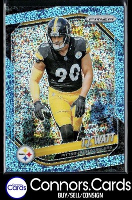 T.J. Watt 2025 Panini Prizm #263 Blue Sparkle #/96 (B)