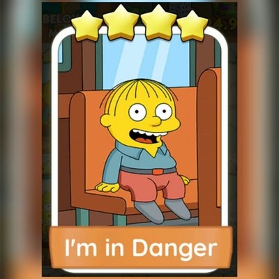 1 x I'm in Danger (    ) - Set 16 - Mono_Poly_Go Aufkleber - Best Service
