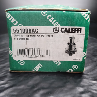 Caleffi 551006A Discal Air Separators Brass 1 NPT Female HVAC  ️ 