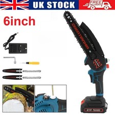 6" Mini Cordless Chainsaw Electric Hand Saw Wood Cutter For Makita 18V Battery