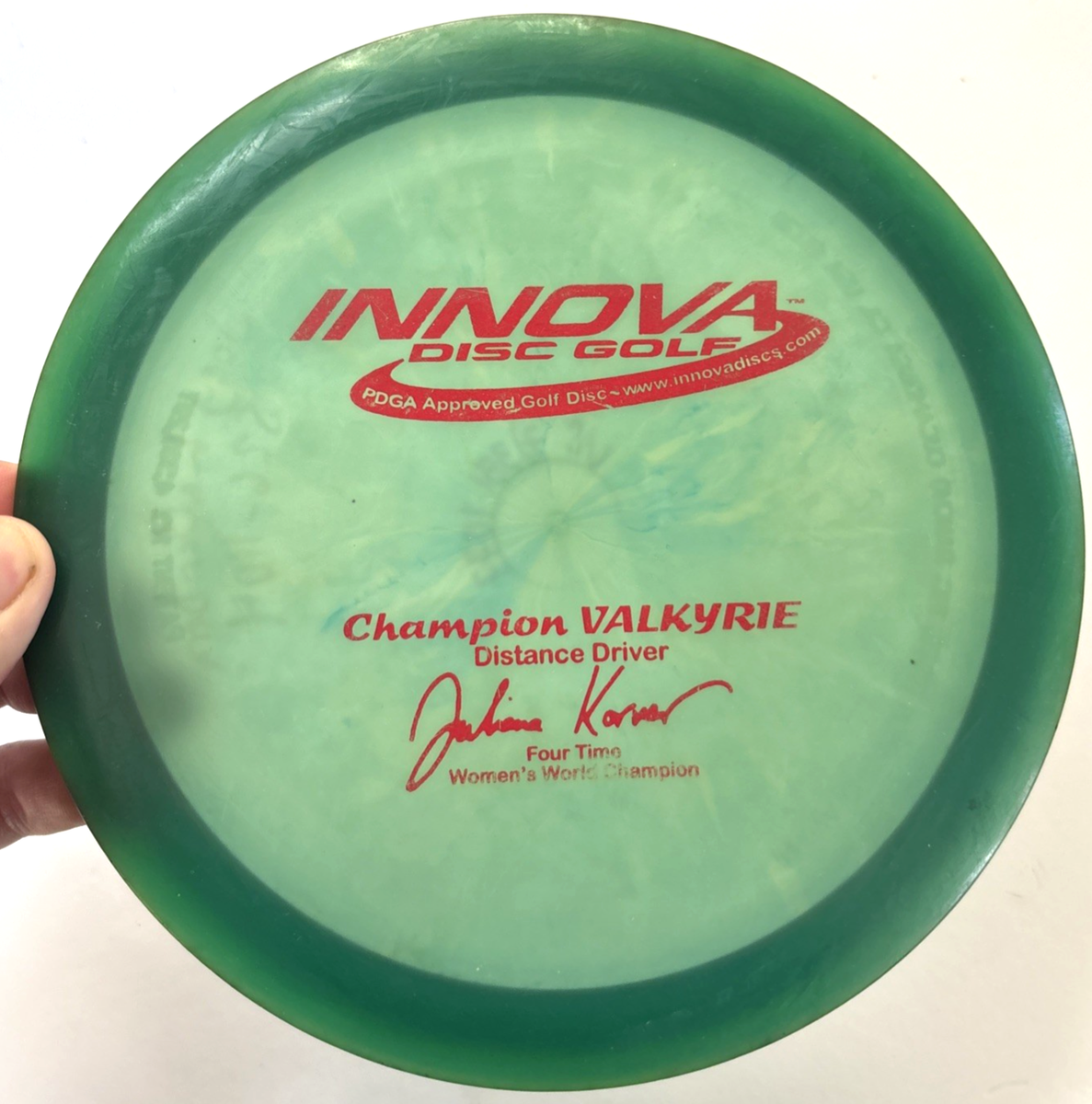 Innova Champion Valkyrie 4x Juliana Korver JK PFN Patent # 177g