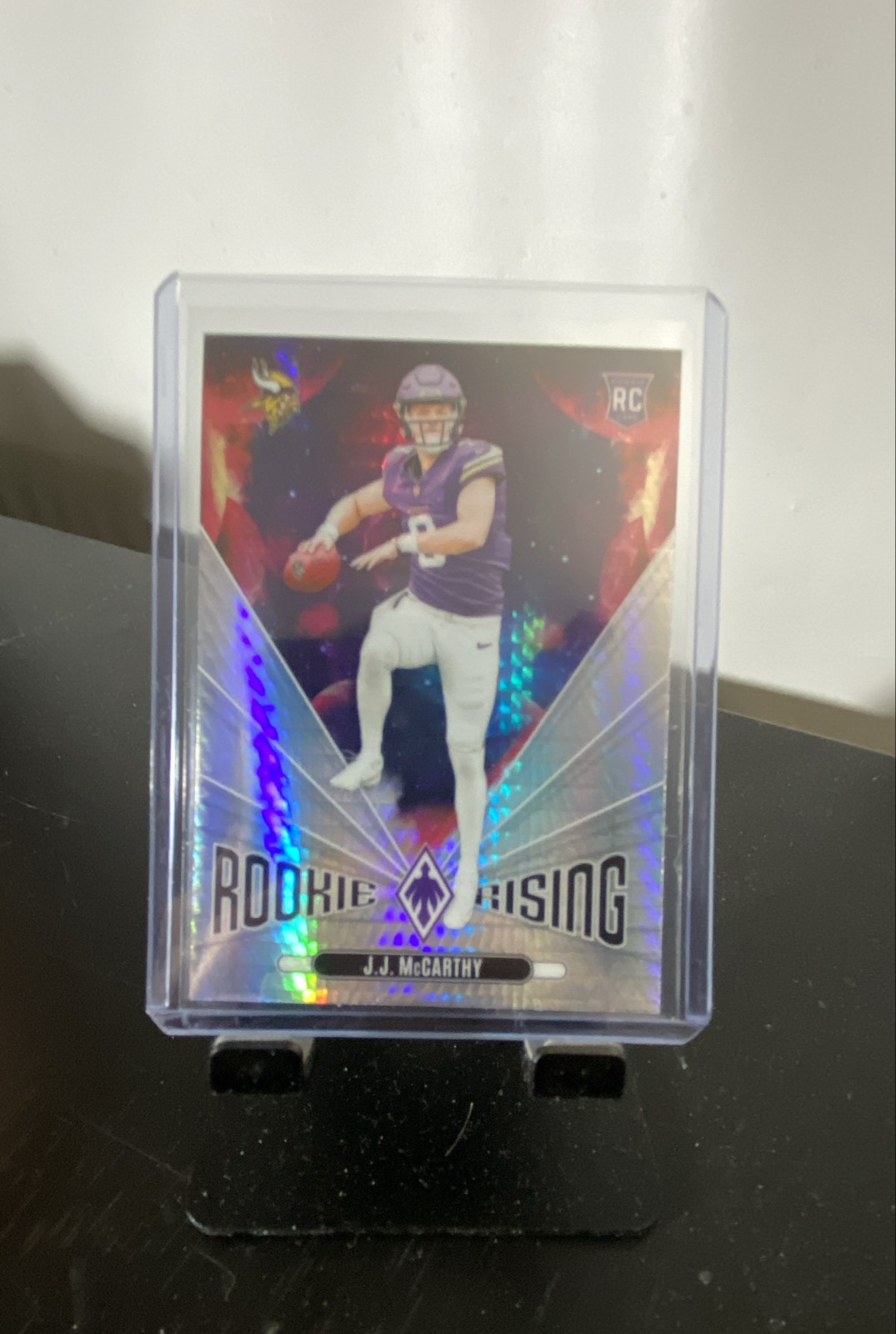 2024 Panini Phoenix - Rookie Rising J.J. McCarthy #RR-JMY Hyper (RC)