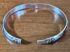 Sterling 925: Vintage; Estate Sterling Silver Siam Bangle Womens Bracelet 14.07g — photo 4