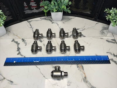 #ad 9 QTY BULK JE Adams 7035 90° Swivel Stainless Steel 3 8” M X 3 8” F 5000 PSI $355.00