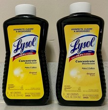 Lysol Concentrate Disinfectant Original Scent 12 fl oz Makes 9 Gallons 2 pack