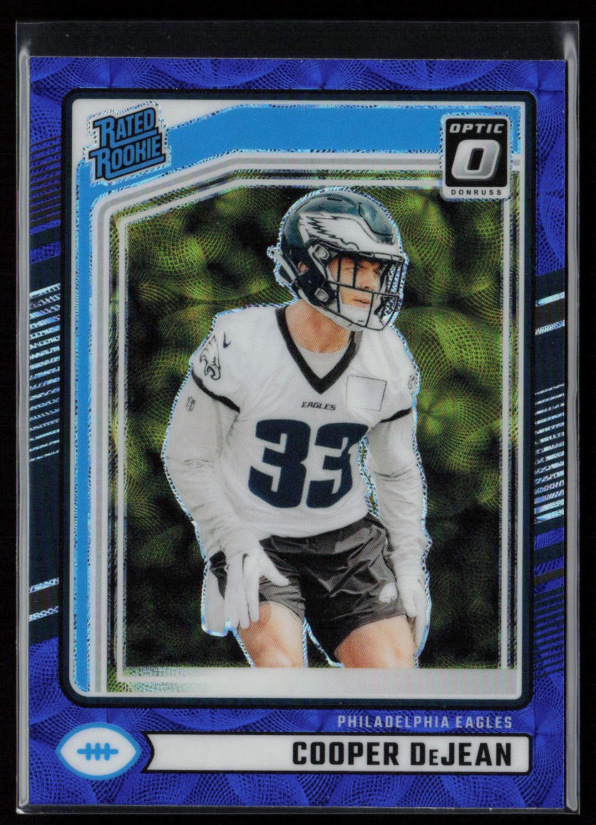 2024 Donruss #305 Cooper DeJean Optic Rated Rookies Preview Blue Scope