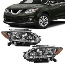 Adatto per Nissan Rogue 2014-2016 Gruppo Fari Alogeni Faro con LED...