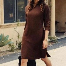 Mondetta Heavy Knit Collared Long Sleeve Dress – NWT