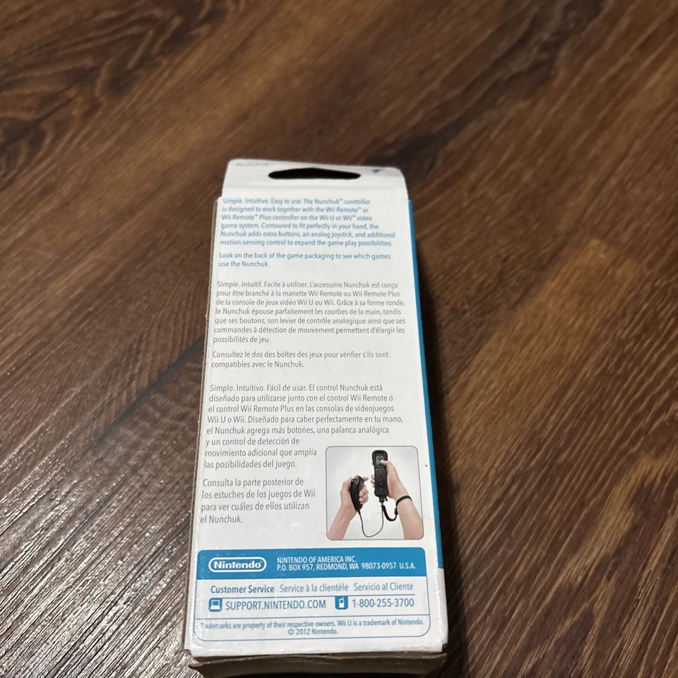 Nintendo Wii / Wii U Nunchuck Controller (Black) - Image 2 of 2