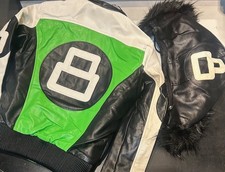 Youth 8 Ball Jacket Robert Phillipe Jacket UNISEX Removeable Hood Lime NEW W TAG