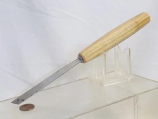 Pfeil Swiss Made Wood Carving Skew Chisel #1 Sweep 3/8" Cut 9.5" Long 1S/8