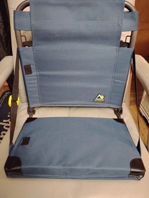  GCI Outdoor Stadium Chair Padded Bleacher Seat Folding Cushion Navy Blue Pocket