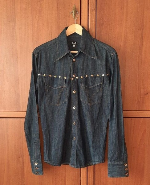 Women Dolce & Gabbana Shirt Navy Cotton 40 / L /