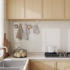 Peel and Stick Backsplash for Kitchen: Self Adhesive Wall Tiles for Bathroom ...