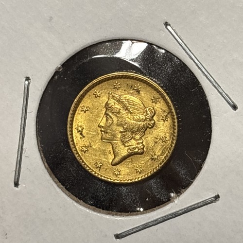 1851 U.S. Gold Liberty Coronet Circulated One Dollar $1 High Grade Coin F-VF