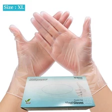 Premium Vinyl Disposable Gloves 140/210pcs Powder-Free Multi-use Food Cook Clean