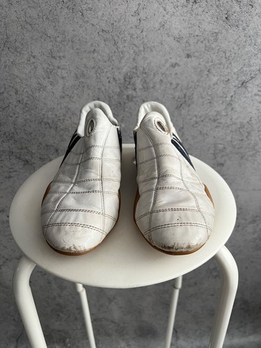 Vintage Adidas 2003 Low Top Sneakers Slip On White Leather Y2K style Rare