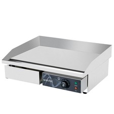 Elektro Grillplatte, Grillfl&auml;che glatt, 550 x 445 mm Griddleplatte