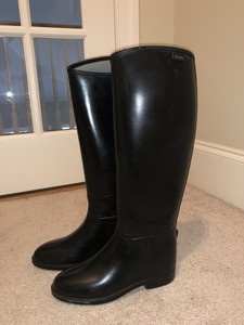 rubber riding boots women's