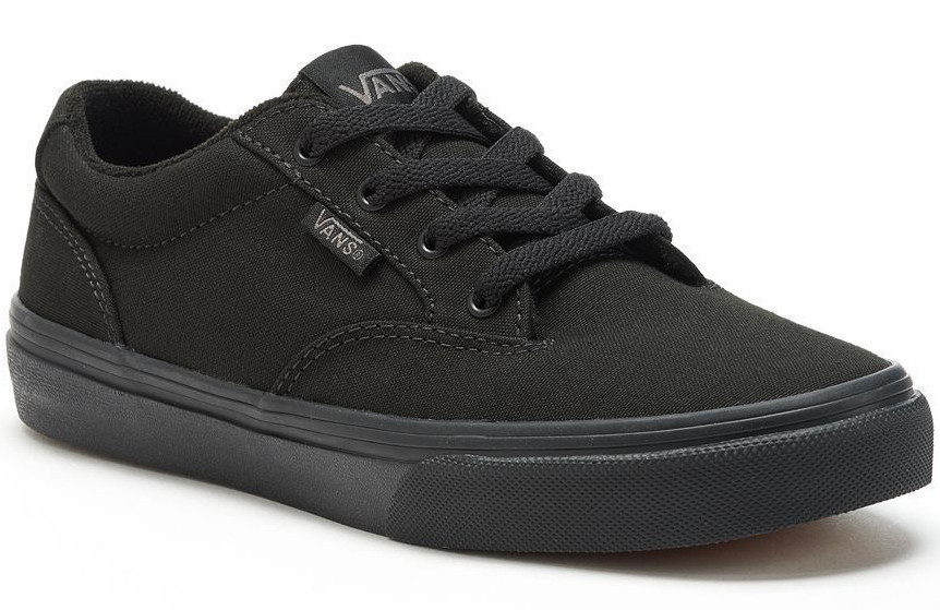 Vans Boys' Winston Black / Black Skate Shoes - Sizes 1/2//3/4/6/7 2 Medium  Black for sale online | eBay