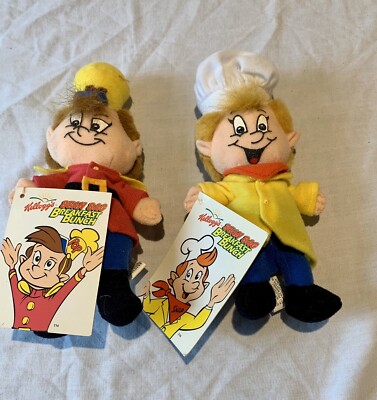 Kelloggs Bean Bag Breakfast Bunch Snap And Pop Rice Krispies Plush 1997