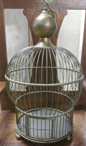 brass bird cage