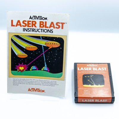 Laser Blast Atari 2600 | Cart & Manual | Activision 1981 | Tested & Working