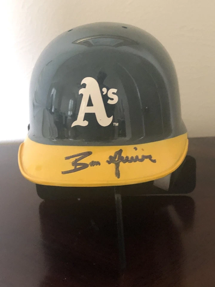 Ben Grieve Signed Autographed Oakland Athletics A's Mini Batting Helmet ROY JSA - Image 2 of 4