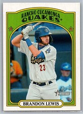 Brandon Lewis 2021 Topps Heritage Minor League #82 Rancho Cucamonga Quakes