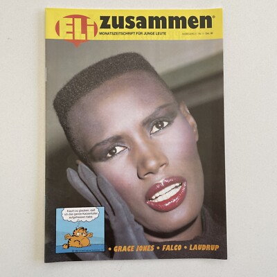 Eli Zusammen Dec 1986 German Language Youth Magazine Grace Jones, Falco, Laudrup