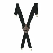 Style n Craft  95013 - 2" Wide Padded Work Suspenders in Black with Clips