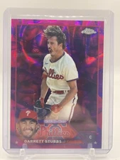 2023 TOPPS CHROME UPDATE BASEBALL. GARRETT STUBBS "PURPLE LAVA" # 237/299