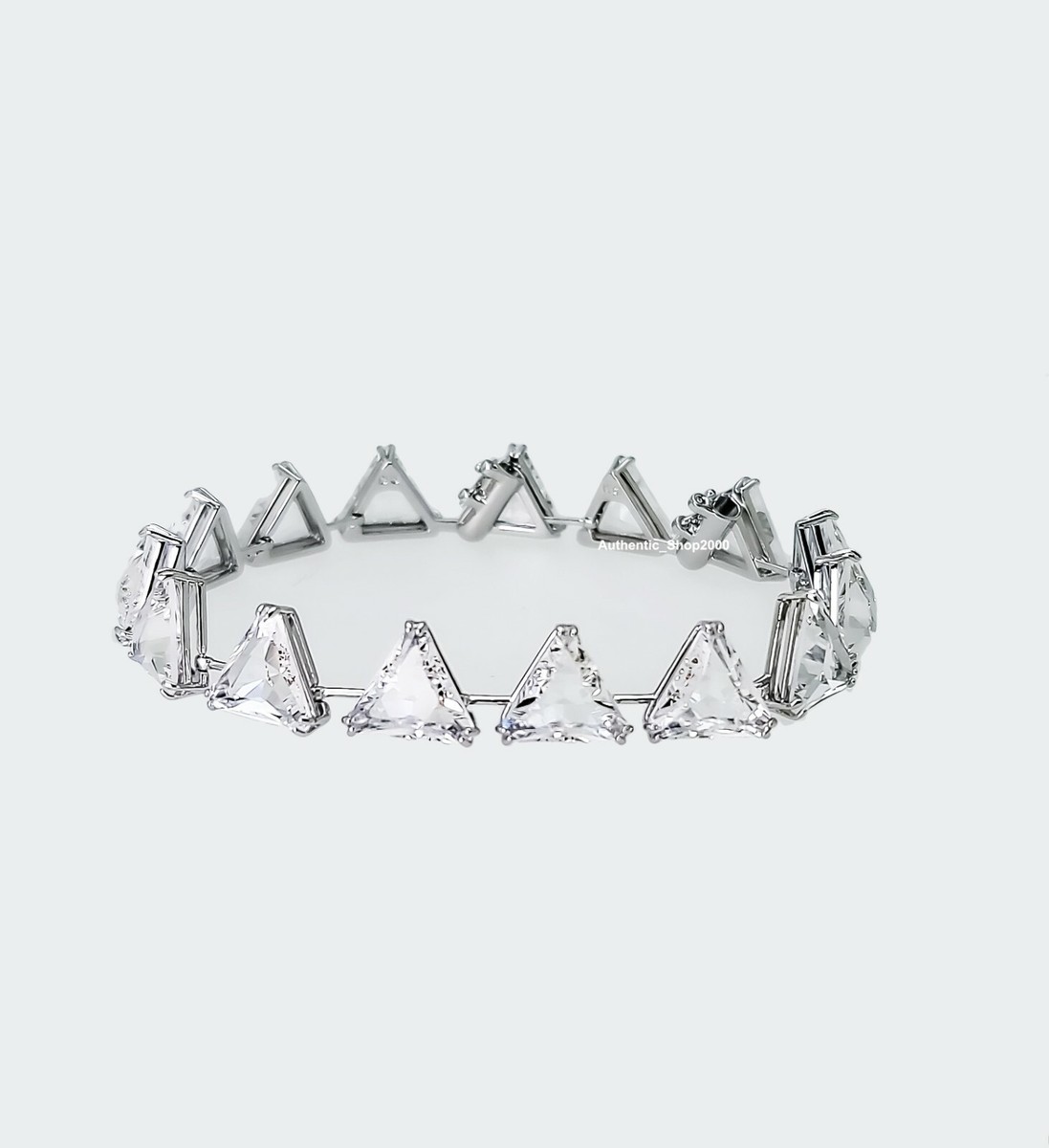 ★急いで！日本完売★Swarovski Triangle Cut Ortyx Bracelet Swarovski Ortyx Bracelet Triangle cut, Blue, Rhodium plated