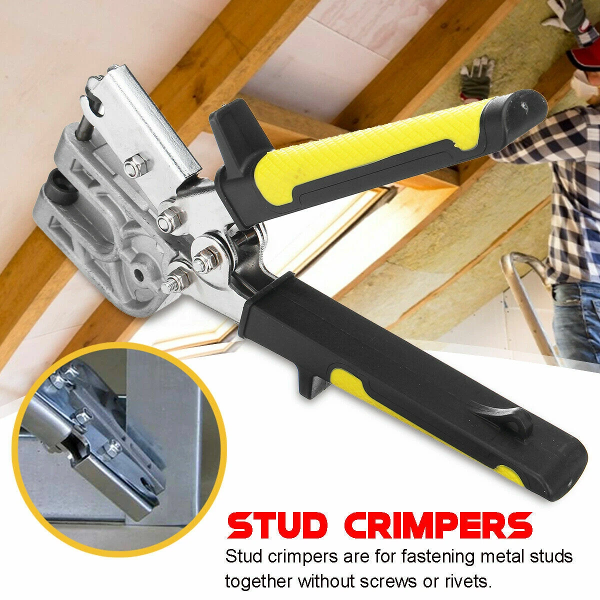 Metal stud wall crimping cheap tool