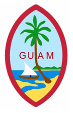 12" guam seal bumper sticker decal usa made
