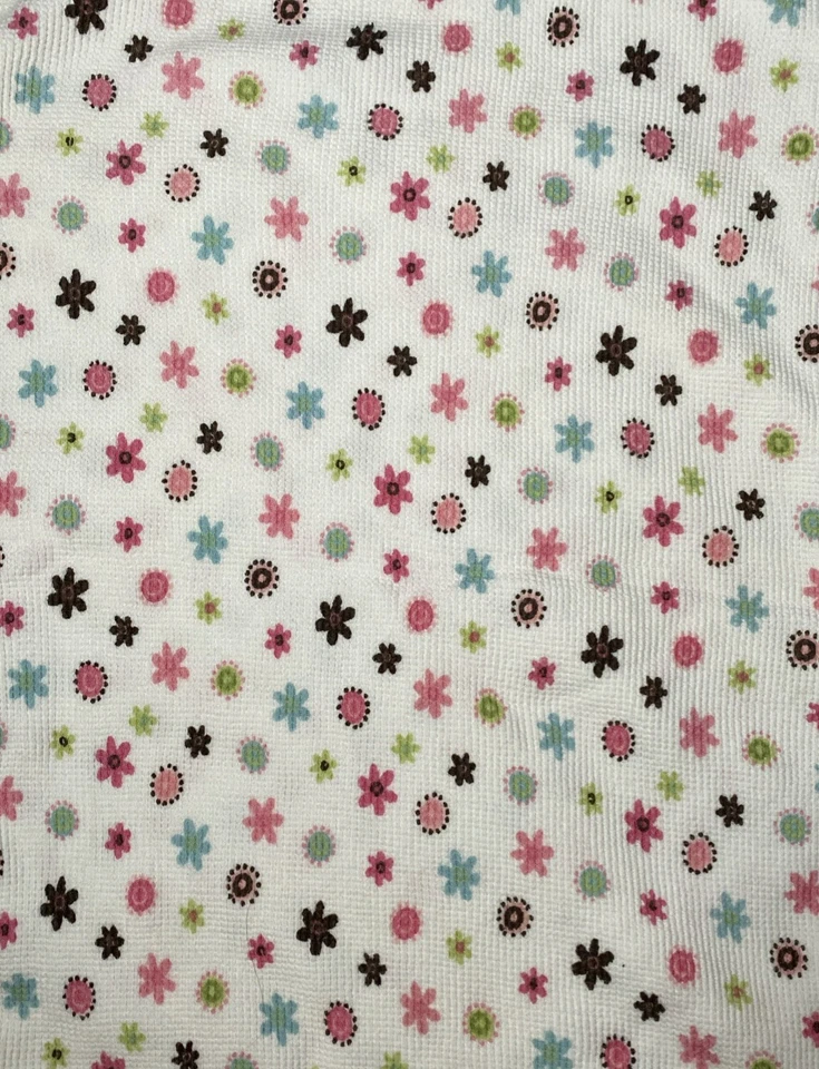 Manta Floral Koala Bebé Marrón Rosa Azul Flores Térmica Waffle Envoltura Lovey Foto 3 de 3