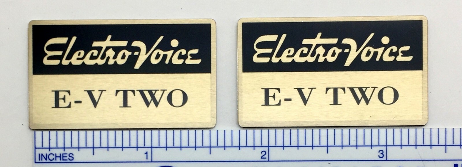EV Electro-Voice ElectroVoice Speaker Badge Logo Emblem WHITE