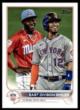 2022 Topps Series 1 #98 NL East Division Smiles New York Mets / Miami Marlins