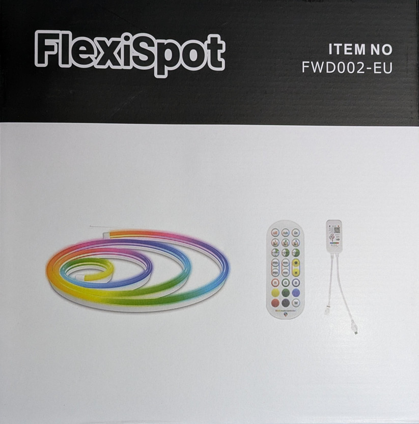 Bande LED RGB FlexiSpot FWD002-EU ruban lumineux multicolore de 5m pour maison