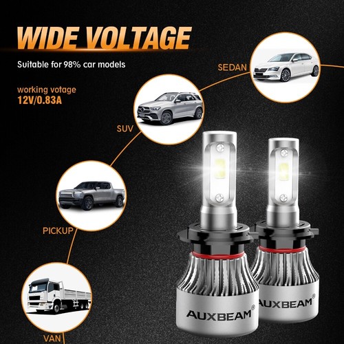 Kit de bombillas de faros LED AUXBEAM 72W S2 H7 H11 para Mercedes-Benz E350 2008-2012 - Imagen 7 de 12